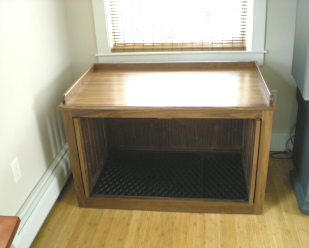 Double Dog Crate with Window Seat Top