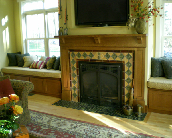 Treehouse Woodworking - Custom Design - Columns - Built-In Bookcases