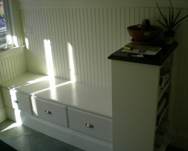 Treehouse Woodworking - Custom Design - mudroom built-in seat