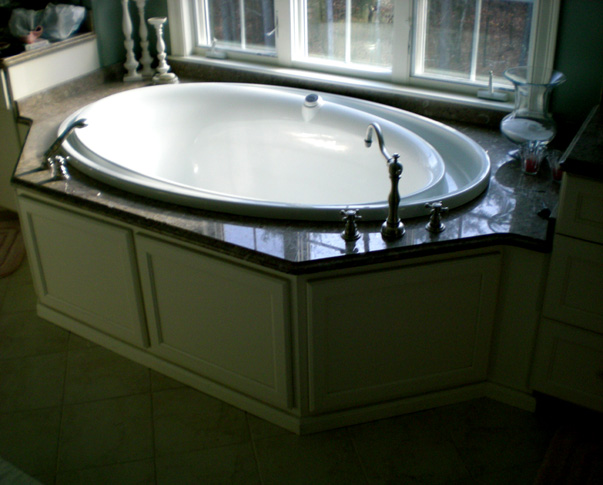 Treehouse Woodworking - Custom Design - raised_panel_hot_tub_surround